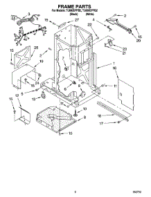 02 - Frame Parts parts for Whirlpool Compactor TU800SPPQ2 from AppliancePartsPros.com