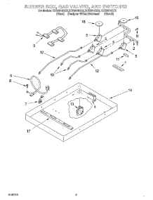 02 - Burner Box, Gas Valves, And Switches parts for Whirlpool Cooktop SCS3614GQ2 from AppliancePartsPros.com