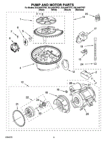 08 - Pump And Motor Parts parts for Whirlpool Dishwasher DUL240XTPQ7 from AppliancePartsPros.com