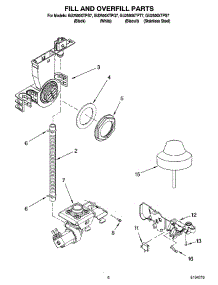 06 - Fill And Overfill Parts parts for Whirlpool Dishwasher GU2500XTPB7 from AppliancePartsPros.com