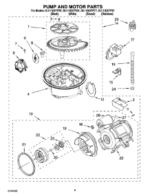 08 - Pump And Motor Parts parts for Whirlpool Dishwasher DU1100XTPQ7 from AppliancePartsPros.com