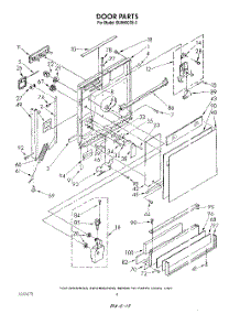 03 - Door parts for Whirlpool Dishwasher DU9500XS3 from AppliancePartsPros.com