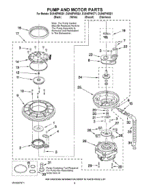 04 - Pump And Motor Parts parts for Whirlpool Dishwasher DU945PWSQ1 from AppliancePartsPros.com