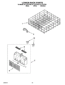 11 - Lower Rack Parts, Optional Parts (Not Included) parts for Whirlpool Dishwasher DU1101XTPQ8 from AppliancePartsPros.com