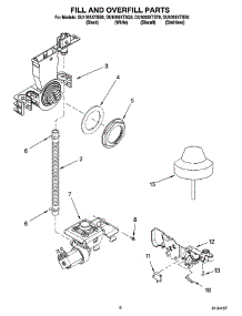 06 - Fill And Overfill Parts parts for Whirlpool Dishwasher DU1055XTSS0 from AppliancePartsPros.com