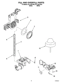 06 - Fill And Overfill Parts parts for Whirlpool Dishwasher DU1148XTPQ3 from AppliancePartsPros.com