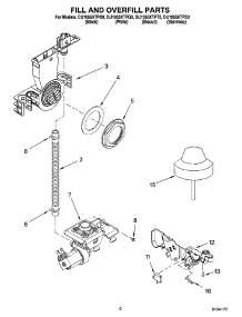 06 - Fill And Overfill Parts parts for Whirlpool Dishwasher DU1055XTPB0 from AppliancePartsPros.com