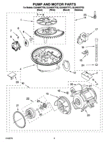 08 - Pump And Motor Parts parts for Whirlpool Dishwasher GU2400XTPQ0 from AppliancePartsPros.com