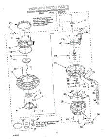 04 - Pump And Motor parts for Whirlpool Dishwasher DU925SCGB3 from AppliancePartsPros.com