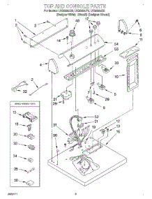 02 - Section parts for Whirlpool Dryer LEQ8858JT0 from AppliancePartsPros.com