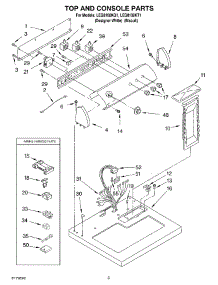 02 - Section parts for Whirlpool Dryer LEQ8100KT1 from AppliancePartsPros.com