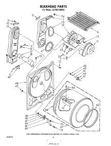 04 - Bulkhead parts for Whirlpool Dryer LG7001XMW2 from AppliancePartsPros.com