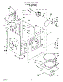02 - Section parts for Whirlpool Dryer TEDL640DQ1 from AppliancePartsPros.com