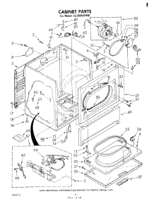 03 - Cabinet parts for Whirlpool Dryer LG7806XPW0 from AppliancePartsPros.com