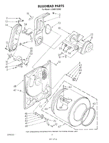 04 - Bulkhead parts for Whirlpool Dryer LG5801XSW2 from AppliancePartsPros.com