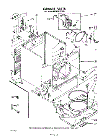 03 - Section parts for Whirlpool Dryer LE7000XPW0 from AppliancePartsPros.com