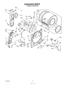 05 - Bulkhead parts for Whirlpool Dryer LG5201XTW0 from AppliancePartsPros.com
