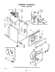 03 - Cabinet parts for Whirlpool Dryer LG5751XFW0 from AppliancePartsPros.com