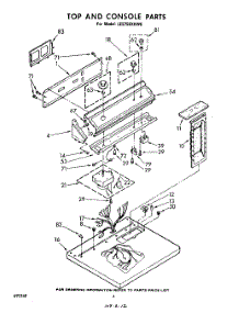 03 - Section parts for Whirlpool Dryer LE5750XKW0 from AppliancePartsPros.com