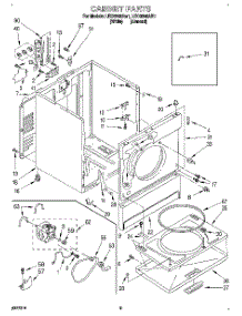 02 - Section parts for Whirlpool Dryer LEC6646AN1 from AppliancePartsPros.com