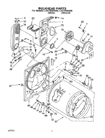 03 - Bulkhead parts for Whirlpool Dryer LGC7858AW0 from AppliancePartsPros.com