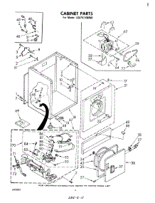 03 - Section parts for Whirlpool Dryer LG5751XMW0 from AppliancePartsPros.com