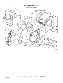 05 - Bulkhead parts for Whirlpool Dryer LG5791XSW0 from AppliancePartsPros.com