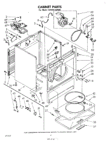 03 - Cabinet parts for Whirlpool Dryer LG5801XMW0 from AppliancePartsPros.com