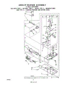 06 - 688639 Burner parts for Whirlpool Dryer LG5701XMW1 from AppliancePartsPros.com