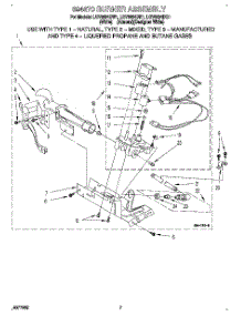 04 - 694670 Burner Assembly parts for Whirlpool Dryer LGV6634BW1 from AppliancePartsPros.com