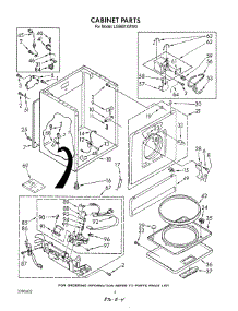 03 - Cabinet parts for Whirlpool Dryer LG8601XWW0 from AppliancePartsPros.com
