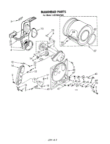 05 - Bulkhead parts for Whirlpool Dryer LG5796XPW0 from AppliancePartsPros.com