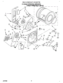 03 - Section parts for Whirlpool Dryer LER4634DZ0 from AppliancePartsPros.com