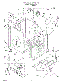 02 - Cabinet parts for Whirlpool Dryer CG2951XYW4 from AppliancePartsPros.com
