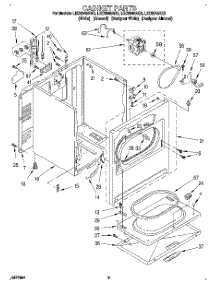 02 - Section parts for Whirlpool Dryer LEC6848AQ3 from AppliancePartsPros.com
