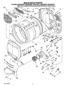 03 - Bulkhead Parts parts for Whirlpool Dryer WGD9400SW0 from AppliancePartsPros.com