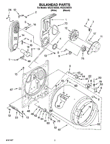 03 - Bulkhead Parts parts for Whirlpool Dryer WGD5790SQ0 from AppliancePartsPros.com