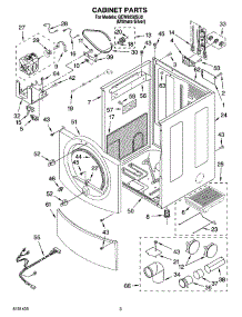 02 - Cabinet Parts parts for Whirlpool Dryer GEW9250SU0 from AppliancePartsPros.com