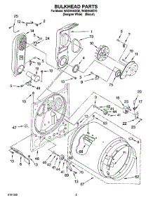 03 - Bulkhead Parts parts for Whirlpool Dryer WGD5540SQ0 from AppliancePartsPros.com