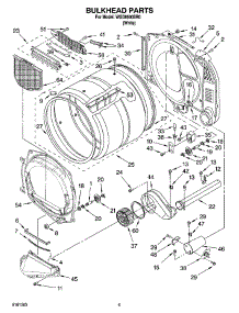 03 - Bulkhead Parts parts for Whirlpool Dryer WGD8500SR0 from AppliancePartsPros.com