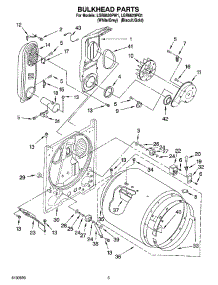 03 - Bulkhead Parts parts for Whirlpool Dryer LGR8620PW1 from AppliancePartsPros.com