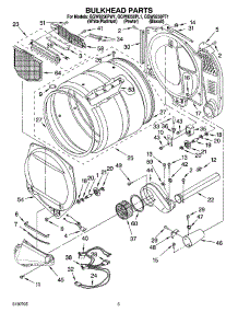 03 - Bulkhead Parts parts for Whirlpool Dryer GGW9250PL1 from AppliancePartsPros.com