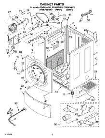 02 - Cabinet Parts parts for Whirlpool Dryer GGW9250PL0 from AppliancePartsPros.com