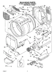03 - Bulkhead Parts parts for Whirlpool Dryer GEW9260PL0 from AppliancePartsPros.com