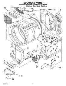 03 - Bulkhead Parts parts for Whirlpool Dryer GGQ9800PW1 from AppliancePartsPros.com