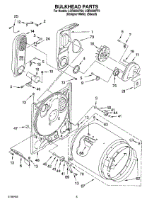03 - Bulkhead Parts parts for Whirlpool Dryer LGR5636PQ0 from AppliancePartsPros.com