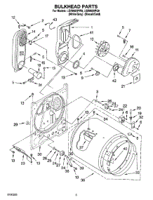 03 - Bulkhead Parts parts for Whirlpool Dryer LGR8620PG0 from AppliancePartsPros.com