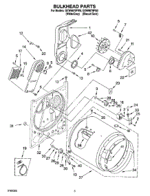 03 - Bulkhead Parts parts for Whirlpool Dryer GEW9878PW0 from AppliancePartsPros.com