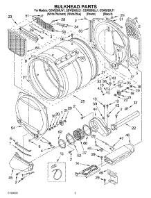 03 - Bulkhead Parts Optional Parts (Not Included) parts for Whirlpool Dryer GEW9200LW1 from AppliancePartsPros.com