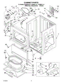 02 - Cabinet Parts parts for Whirlpool Dryer GEQ8811LW1 from AppliancePartsPros.com
